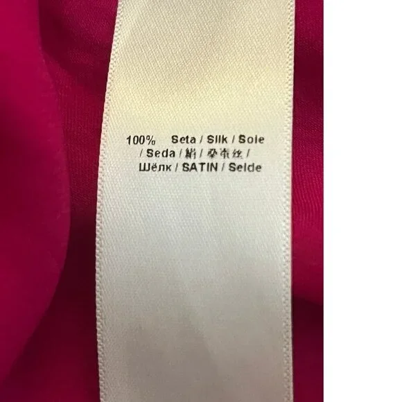 ROBERTO CAVALLI PEASANT BOHO PINK SILK MIDI TIERED DRESS 40 4 - Picture 15 of 15